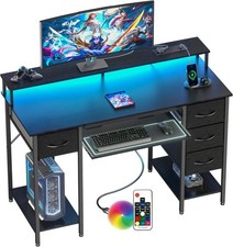 120x50 Office Desk with LED &