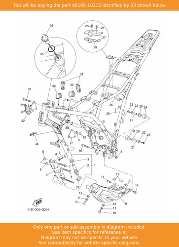 Yamaha bolt flange - yamaha, bolt,