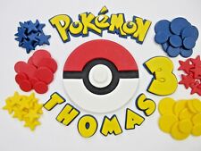 Poke Ball Cake Topper Edible