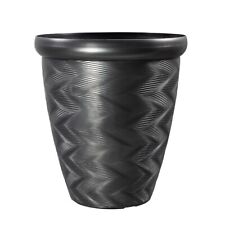 Round Black Plant Pot 33cm