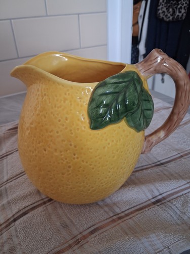 Vintage ceramic lemon - vintage, jug