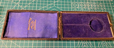 ANTIQUE JEWELLERY BOX PRESENTATION HARDCASE BOX  D George Collins Ltd, London