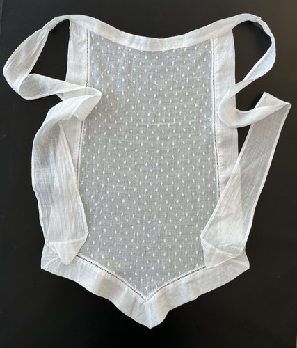 Vintage white cotton voile - -,