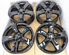 4x GLOSS BLACK GENUINE FORD MONDEO TRANSIT S-MAX FOCUS C-MAX 17" ALLOY WHEELS