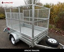 Brand New 8x4  Trailer with Extra High Cage Kit & Rear Ramp  UK DELIVERY ✅APACHE