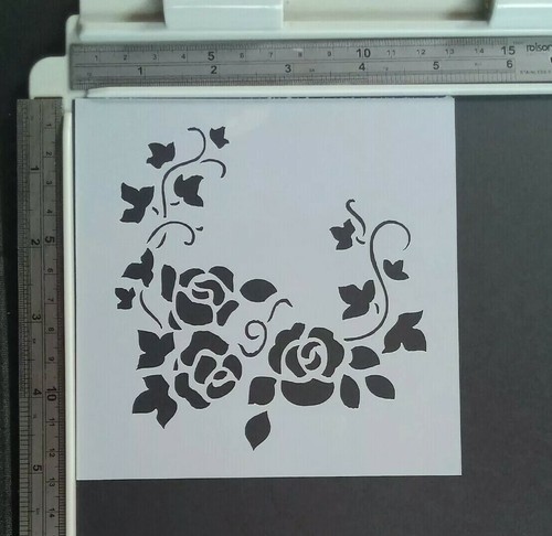 Rose and ivy - ivy, stencil