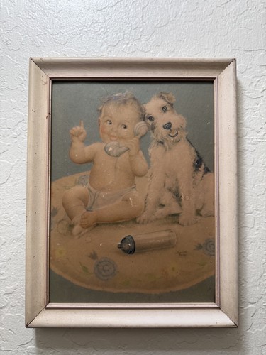Vintage framed artograph - vintage,