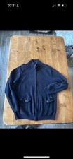 John Rocha Mens Knitted Cardigan Navy Size Large Full Zip