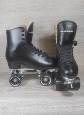 Nijdam Skates Premium Leather Lined Quad Roller Skates Size UK 6 Chicago - Mint!