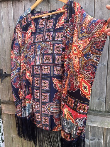 Paisley kimono jacket size - kimono,