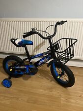 12 inch Kids Bike Bicycle Children Boys Blue Cycling Removable Stabilisers
