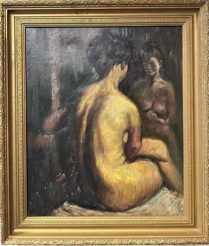 Contemporary nude study - nude, oil