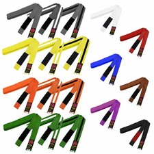 MAR Brazilian Jiu-Jitsu/BJJ Striped Grading/Ranked Martial Arts Belts | Adult