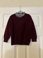 Boys Burgundy Mock Shirt