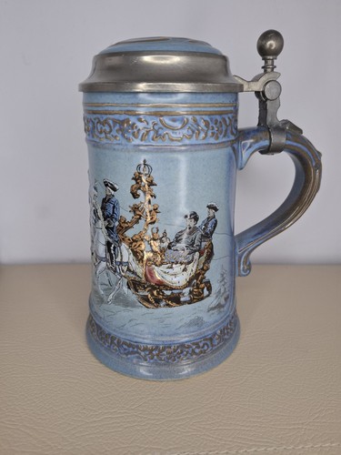 Gerz lidded beer stein - gerz,