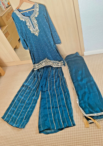 Ladies piece plazzo suit - 3,