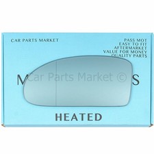 For Ford Focus 98-04 Left Aspheric Electric Blue wing door mirror glass