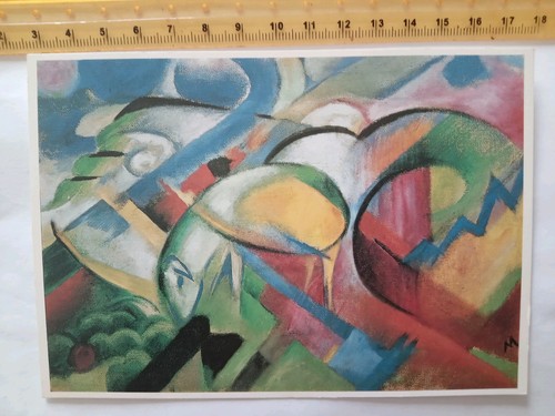 Vintage modern art postcard - art,