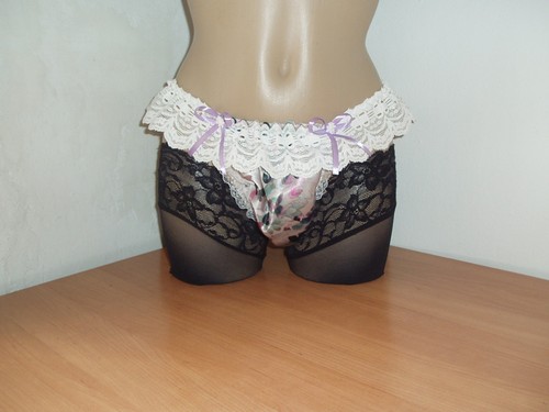 Sissy satin low rise - rise, half