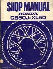 HONDA CB50 J & XL50 1977 ON ORIGINAL FACTORY WORKSHOP MANUAL