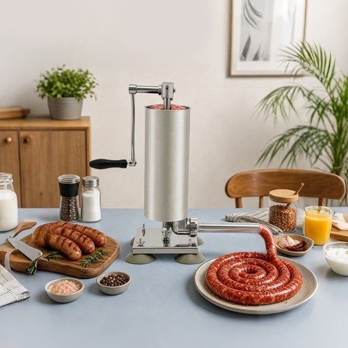 Stainless steel manual sausage - steel,