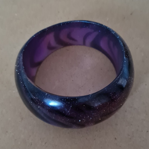 Lola rose purple resin - rose, round