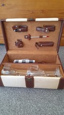 Vintage Accessories Mini Bar Set Portable Wine Briefcase Travel Kit Gift #U3