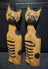 Vintage Wooden Pair Of