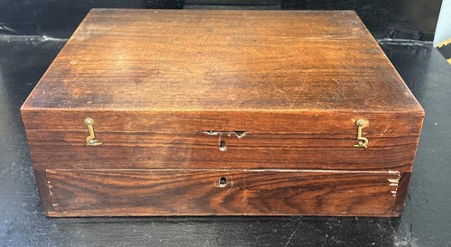 Antique large solid mahogany - large,