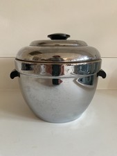 Thermos Retro Chrome Ice Bucket 1950s England Sputnik Space Age Vintage MCM