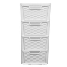 4 Drawer Plastic Storage Tower