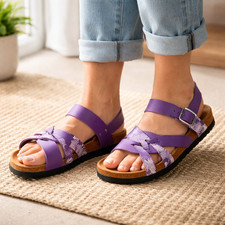 Betula purple floral - floral, strap