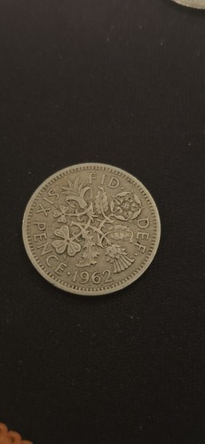Six pence piece coin - pence,