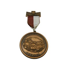 Vtg 1981 Volkswandertag Schwabische Urweltfunde Seeigel Medal Award