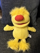 Widget World "Doobley" 15" Tall Hand Puppet Plush Toy Yellow Puppet UK 