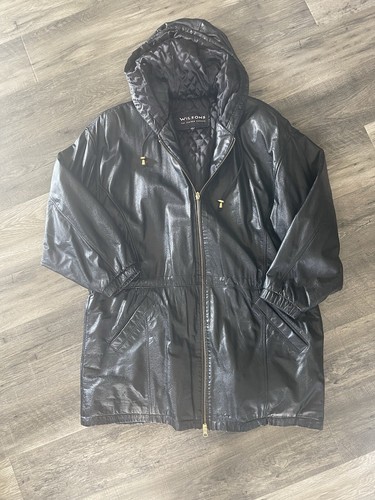 Wilsons leather parka coat - wilsons,
