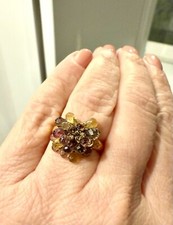 18k "Bouquet" Yellow Hammered