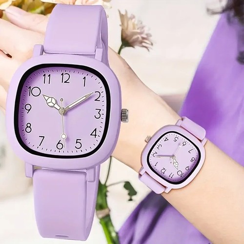 Silicone women watch stainless - silicone,