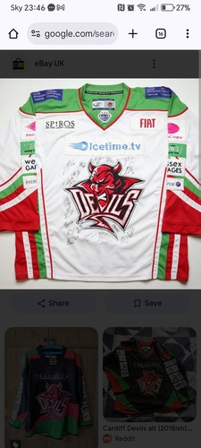 Signed cardiff devils hockey - signed,