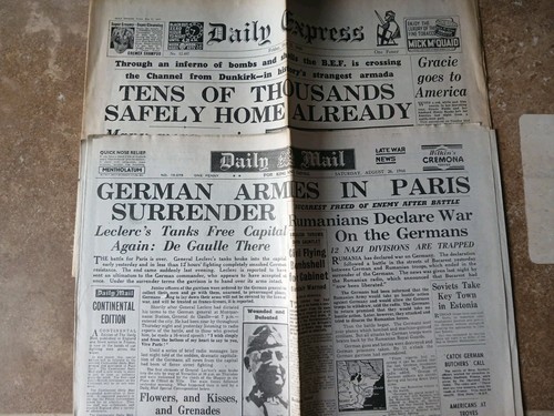 Daily mirror vintage wwii - x,