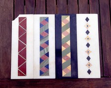 4 x tiles natural stone marble