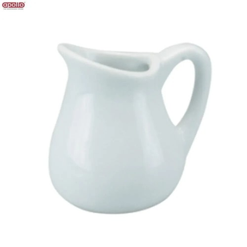 White ceramic milk - jug, 125ml