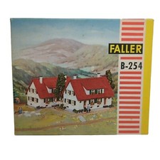 Vintage Faller H0 B-254 HO Gauge Double House Unmade Trackside Plastic Model Kit