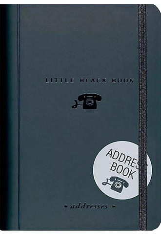 Little black address - address, book