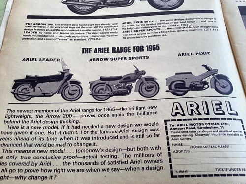 Ariel pixie arrow - pixie, sport