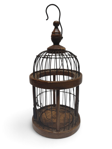 Vintage wooden wire - wire, round