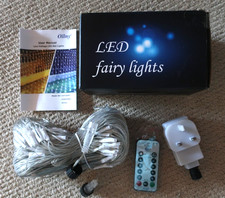 LED Curtain Ollny 200 Fairy Lights 3m x 2m Warm White/Cool White Remote 8 modes
