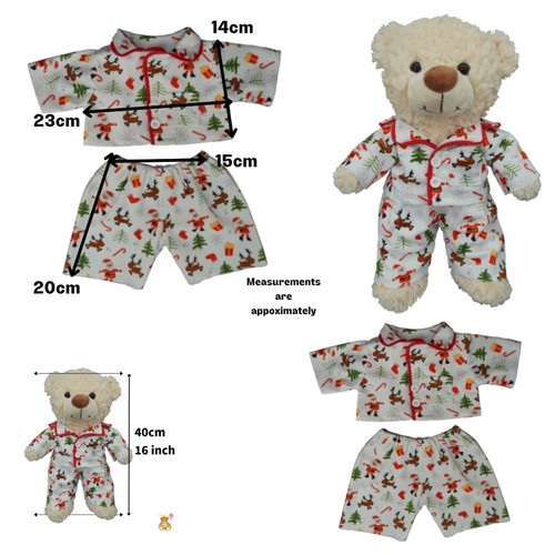 Teddy bear clothes pyjamas - teddy,