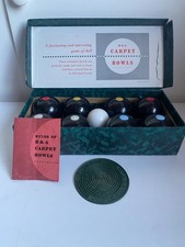 Brookes & Adams Mini Carpet Bowls Set B&A Vintage Original Box + Green Mat rare