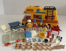 Playmobil Vintage Campervan Motorhome Playset 3148 with Family & Accessories